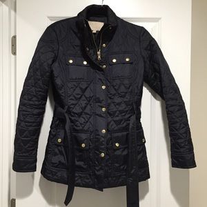 Banana Republic Quilted Navy Field Jacket